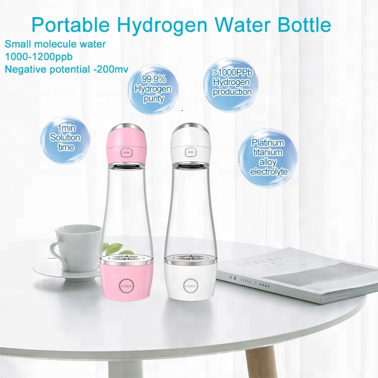 1000ppb waterstof watermaker fles draagbaar rijk waterstof water