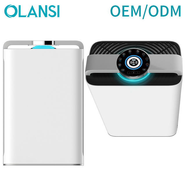OLANSI K08A WIFI-besturing CADR 488 Luchtreiniger met luchtbevochtiger Low Noise Energy Saving Dust Sensor Air Purifier With PM2.5